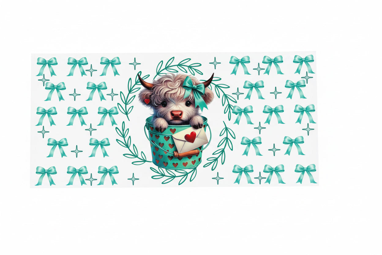 Cow w/ blue bows