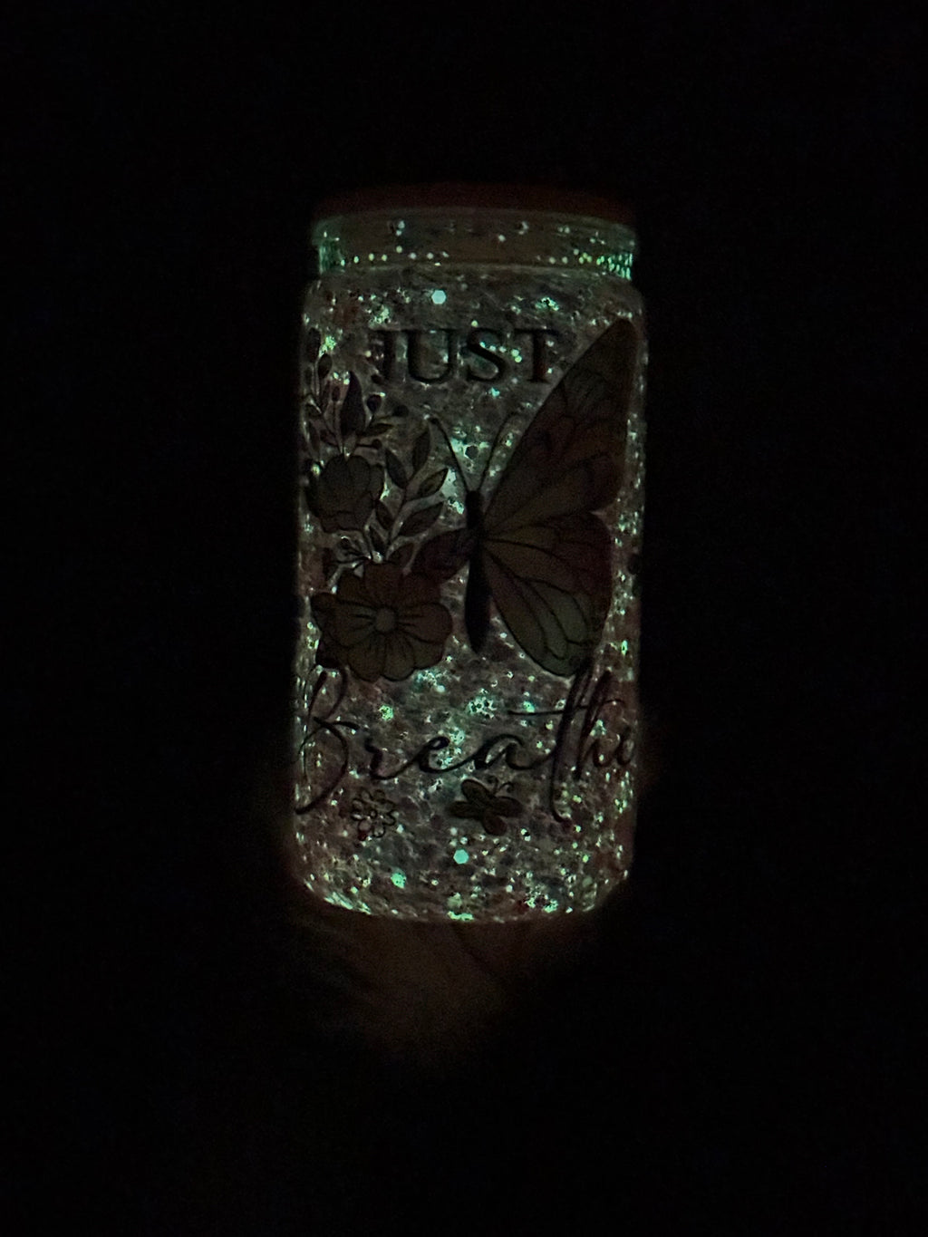 16oz acrylic (glow in the dark)