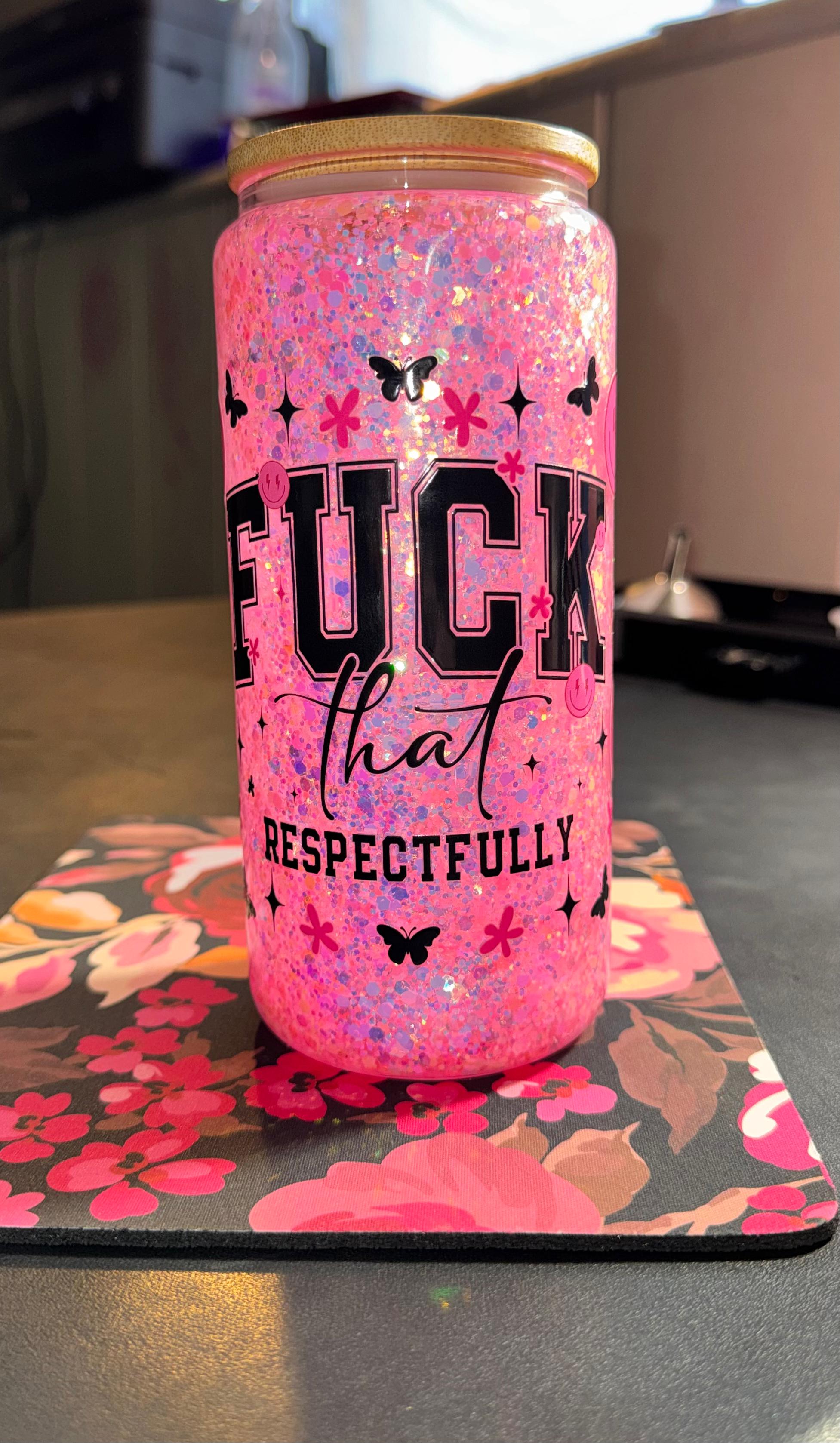 16oz Glass (Glow in the dark)